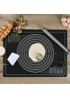 BiiShe® Silikon Çok Amaçlı Geniş Hamur Matı Hamur Açma Matı 40*50 cm