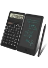 BiiShe® Silinebilir LCD Yazı Tabletli,Kalemli Katlanabilir Bilimsel Hesap Makinesi