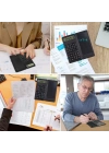 BiiShe® Silinebilir LCD Yazı Tabletli,Kalemli Katlanabilir Bilimsel Hesap Makinesi