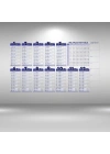 BiiShe® Statik Akıllı Kağıt Ingilizce Çarpım Tablosu 100x56 Cm
