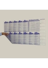 BiiShe® Statik Akıllı Kağıt Ingilizce Çarpım Tablosu 100x56 Cm