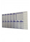 BiiShe® Statik Akıllı Kağıt Ingilizce Çarpım Tablosu 100x56 Cm