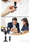 BiiShe® Type C Uyumlu İphone Dönüştürücülü Kablosuz Yaka Mikrofonu Android ve İphone Uyumlu Mini Mikrofon