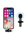 BiiShe® Type C Uyumlu İphone Dönüştürücülü Kablosuz Yaka Mikrofonu Android ve İphone Uyumlu Mini Mikrofon