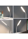 BiiShe® USB Girişli 14 Ledli 3 Kademeli Dokunmatik Masa/Kitap Okuma Lambası Ledi Beyaz