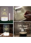 BiiShe® USB Kablolu Işıklı Kendiliğinden Beyaz Kalemli-Silgili Kreatif 3D Görselleştirme LED Lambası