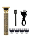 BiiShe® Vintage Görünümlü Güçlü 4 Farklı Başlıklı USB ŞarjlI Manuel Tıraş Makinası