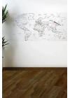 BiiShe® Yazılabilir Dünya Haritası Manyetik Duvar Stickerı 110 x 56 cm