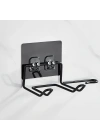 BUFFER® Fön Makine Askısı Siyah Yapışkanlı Fön Makine Tutucu