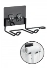 BUFFER® Fön Makine Askısı Siyah Yapışkanlı Fön Makine Tutucu