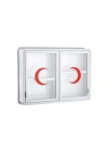CAM 2 KAPAKLI ECZA DOLABI 35x49x10 cm (5468)