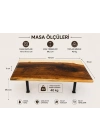 EPOKSİ ŞEFFAF DÖKÜM CEVİZ MASA DOĞAL