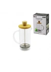 FRENCH PRESS BAMBU KAPAK 350ML CAM BİTKİ SÜZGEÇİ (5468)