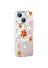 Joko Apple iPhone 14 Floral Magsafe Kapak - Turuncu