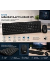 KABLOSUZ MULTİMEDİA KLAVYE - MOUSE SETİ SİYAH Q KLAVYE KM-510 (5468)