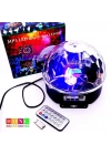 Küre Disko Topu Müzik Çalar Renkli Lazer Işıklı Bluetooth (5468)