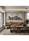 Mey İthalat® 100x35 cm Dev Boy hello. Yazılı Kırılmaz Pleksi Ayna - Premium Ofis ve Villa Antre Dekoru