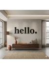 Mey İthalat® 100x35 cm Dev Boy hello. Yazılı Kırılmaz Pleksi Ayna - Premium Ofis ve Villa Antre Dekoru