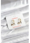 Mey İthalat® 14K Gold Renk Kaplama CM Kadın Küpe