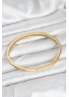 Mey İthalat® 316L Çelik Gold Renk 65 mm İnce Kadın Kelepçe Bileklik