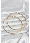 Mey İthalat® 316L Çelik Gold Renk 80 mm Kadın Halka Küpe