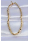Mey İthalat® 316L Çelik Gold Renk Arpa Model Kolye