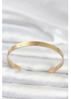 Mey İthalat® 316L Çelik Gold Renk Ayetel Kürsi Yazılı Bileklik