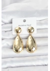 Mey İthalat® 316L Çelik Gold Renk Damla Model Kadın Küpe