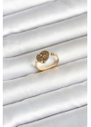 Mey İthalat® 316L Çelik Gold Renk Kalp Model Kadın Yüzük