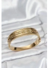 Mey İthalat® 316L Çelik Gold Renk Vintage Model Kadın Kelepçe Bileklik