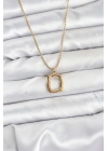 Mey İthalat® 316L Çelik Zincir Gold Renk Model Kadın Kolye