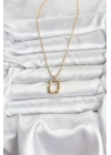 Mey İthalat® 316L Çelik Zincir Gold Renk Model Kadın Kolye