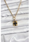 Mey İthalat® 316L Çelik Zincir Gold Renk Vintage Model Kadın Kolye