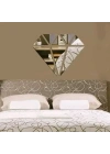 Mey İthalat® 40x40 cm Elmas Formlu Kırılmaz Pleksi Ayna - Geometrik Duvar Dekoru