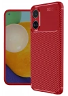 Mey İthalat®   A38 Kılıf Auto Focus Karbon Kapak - Kırmızı
