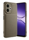Mey İthalat®   A5 Pro 4G Kılıf Auto Focus Karbon Kapak - Kahverengi