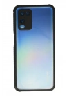 Mey İthalat®   A54 4G Kılıf Miami Şeffaf Silikon - Siyah