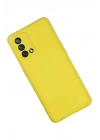 Mey İthalat®   A74 4G Kılıf Nano içi Kadife Silikon - Sarı