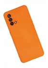 Mey İthalat®   A74 4G Kılıf Nano içi Kadife Silikon - Turuncu