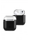Mey İthalat®  Airpods 2 (2.nesil) 3in1 Kılıf - Siyah-Beyaz