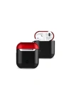 Mey İthalat®  Airpods 2 (2.nesil) 3in1 Kılıf - Siyah-Kırmızı
