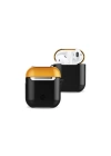 Mey İthalat®  Airpods 2 (2.nesil) 3in1 Kılıf - Siyah-Sarı