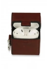Mey İthalat®  Airpods 2 (2.nesil) Deri Kılıf - Bordo