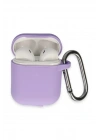 Mey İthalat®  Airpods 2 (2.nesil) Hang Kılıf - Lila