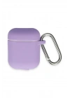 Mey İthalat®  Airpods 2 (2.nesil) Hang Kılıf - Lila