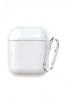 Mey İthalat®  Airpods 2 (2.nesil) Hang Kılıf - Şeffaf