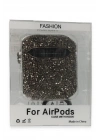 Mey İthalat®  Airpods 2 (2.nesil) Mira Taşlı Kılıf - Siyah