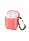 Mey İthalat®  Airpods 2 (2.nesil) Sert Silikon Kılıf - Fuşya