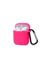 Mey İthalat®  Airpods 2 (2.nesil) Sert Silikon Kılıf - Pembe