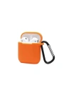 Mey İthalat®  Airpods 2 (2.nesil) Sert Silikon Kılıf - Turuncu